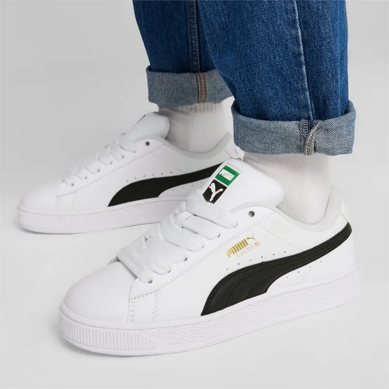 Puma Suede XL leren uniseks Wit/Zwart (397255-02)