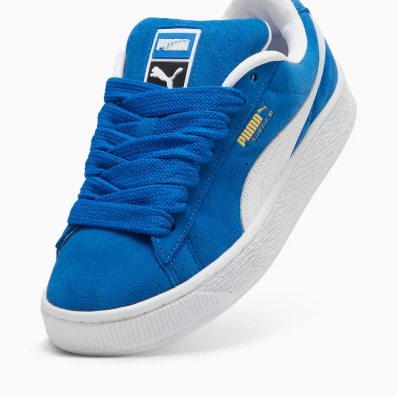 Puma Suede XL Wit/Blauw (397648-01)