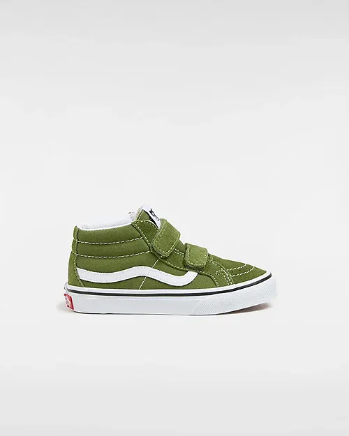 VANS Sk8-mid Reissue Met Klittenband Voor Kinderen Groen (VN000CYFCIB)