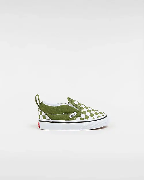 VANS Slip-on Checkerboard Met Klittenband Groen (VN000D0SCIB)