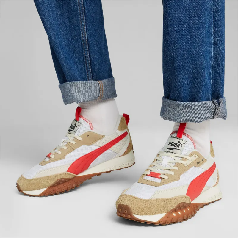 Puma Blktop Rider Preppy Wit/Rood (395875-01)
