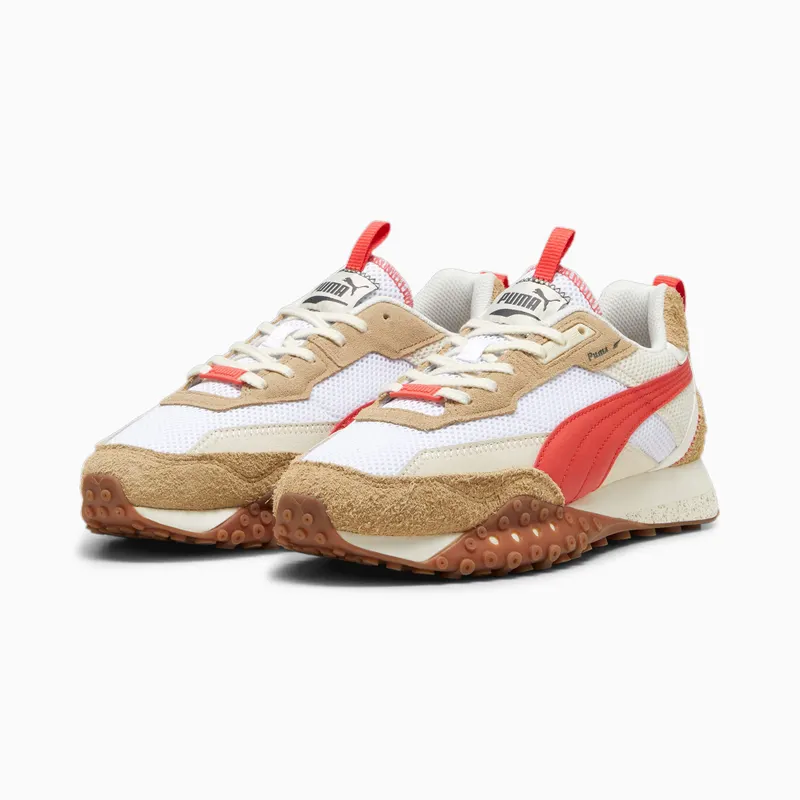 Puma Blktop Rider Preppy Wit/Rood (395875-01)
