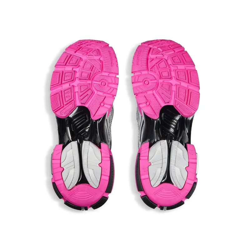 Balenciaga Runner Sneaker Silver / Black / Neon-pink (772767W3RBW9155)