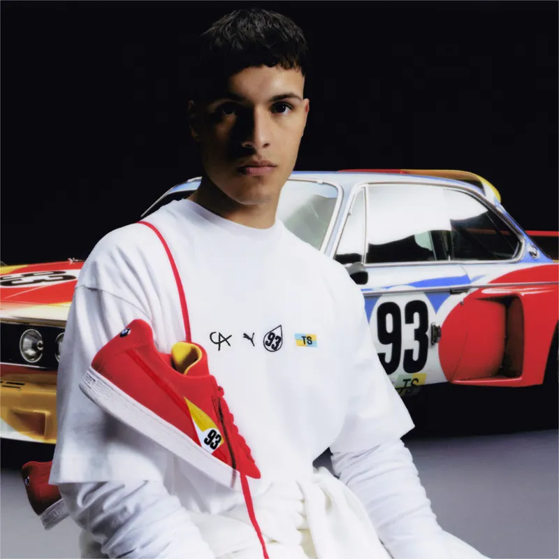Puma BMW M Motorsport Suede Calder Rood/Geel (308184-01)