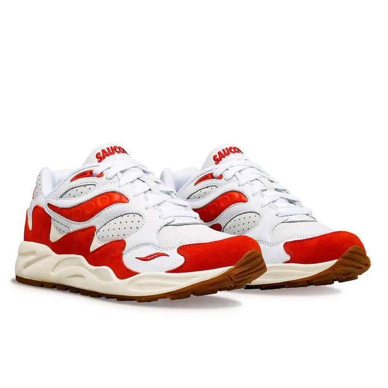 Saucony Grid Shadow 2 Ivy Prep White / Red (S70813-2)