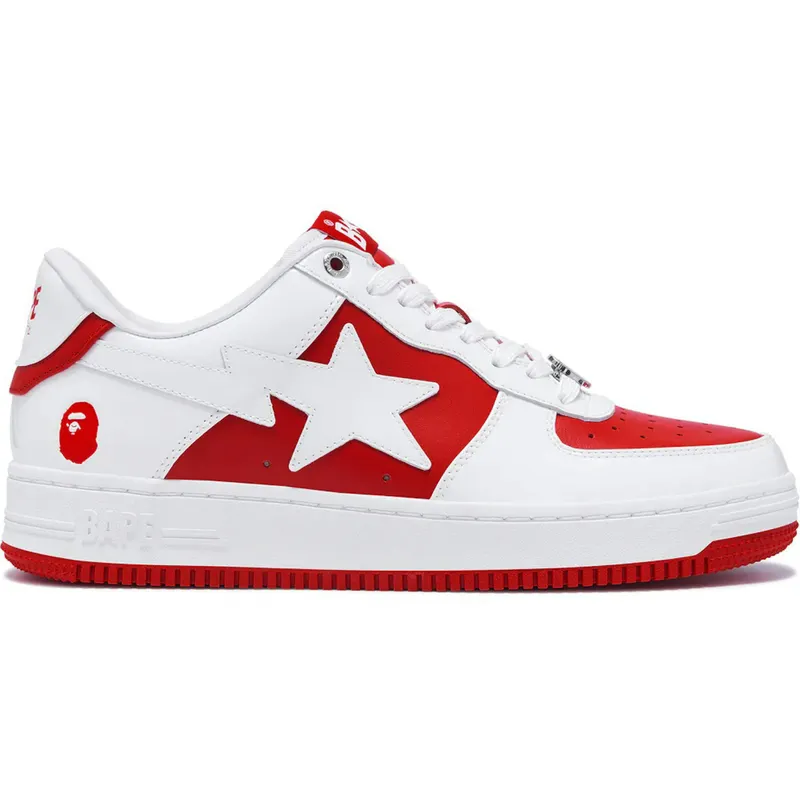 A Bathing Ape Bape Sta Low #6 Red (1K30-191-328-RED/001FWK301328M-RED)