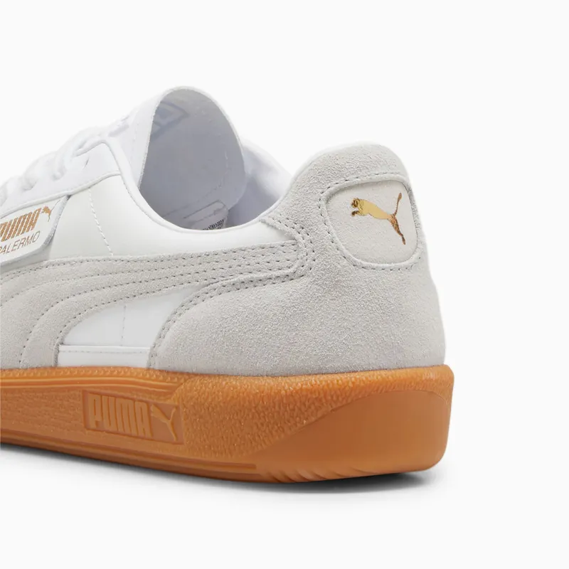 Puma Palermo leren uniseks Wit/Grijs (396464-12)