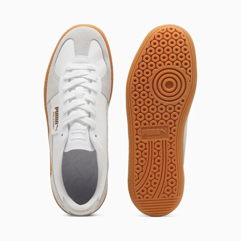 Puma Palermo leren uniseks Wit/Grijs (396464-12)