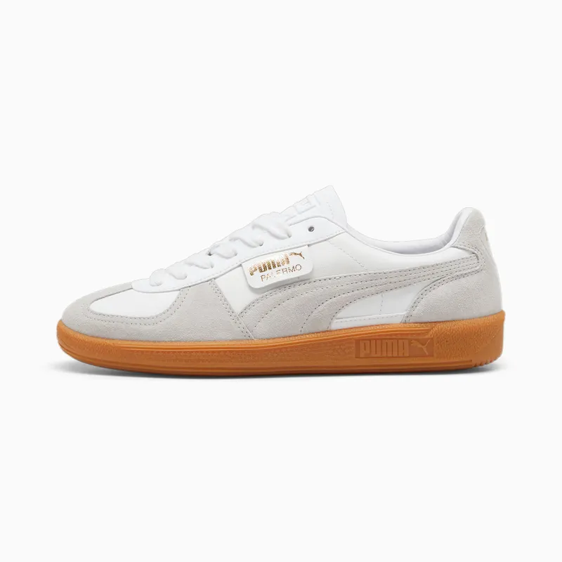 Puma Palermo leren uniseks Wit/Grijs (396464-12)