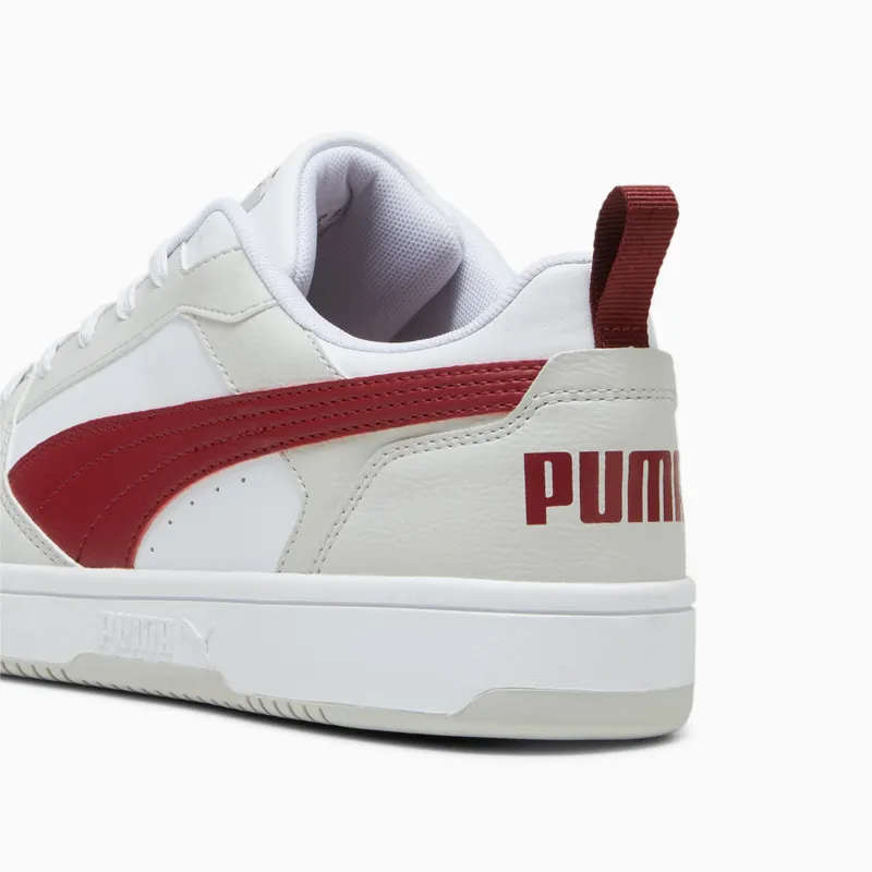 Puma Rebound V6 Low Grijs/Rood/Wit (392328-26)