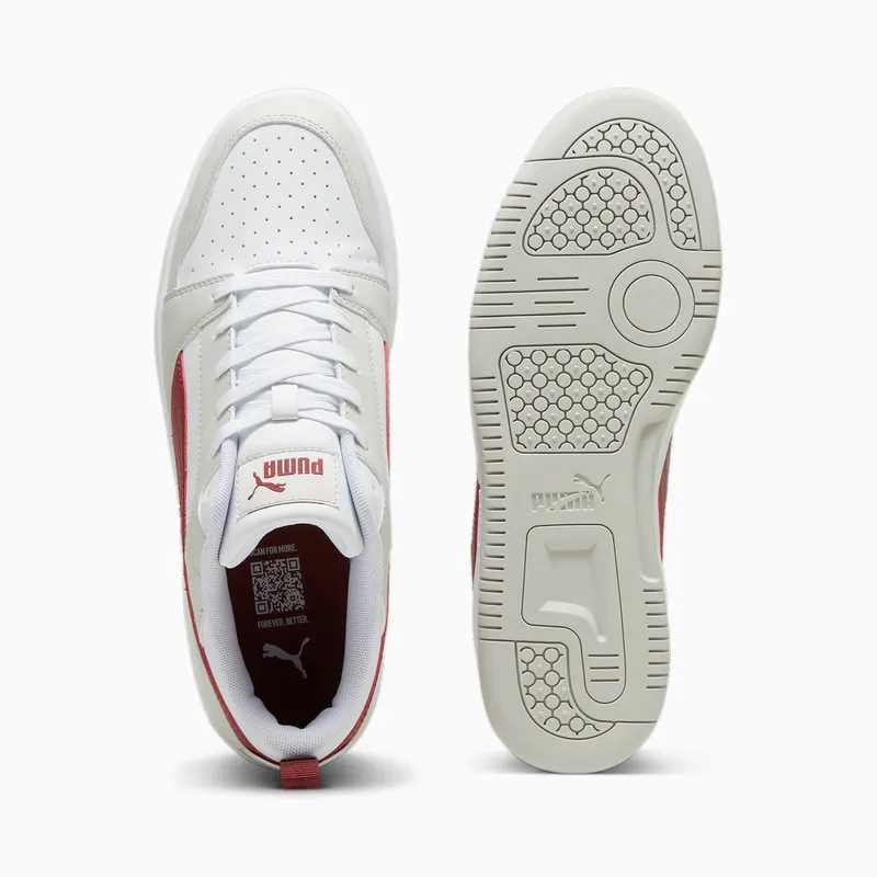 Puma Rebound V6 Low Grijs/Rood/Wit (392328-26)