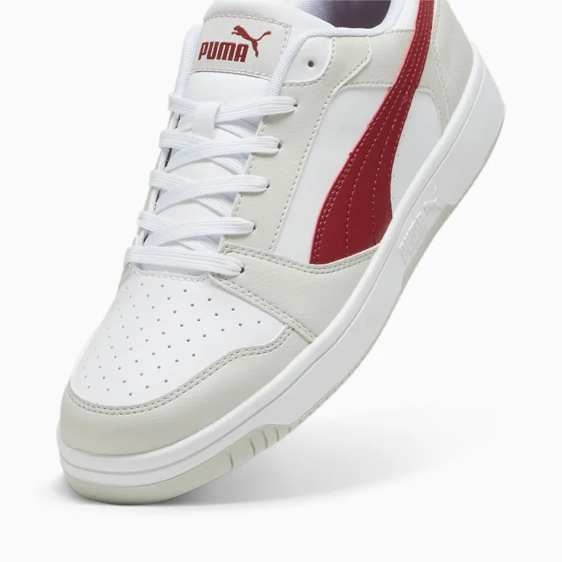 Puma Rebound V6 Low Grijs/Rood/Wit (392328-26)