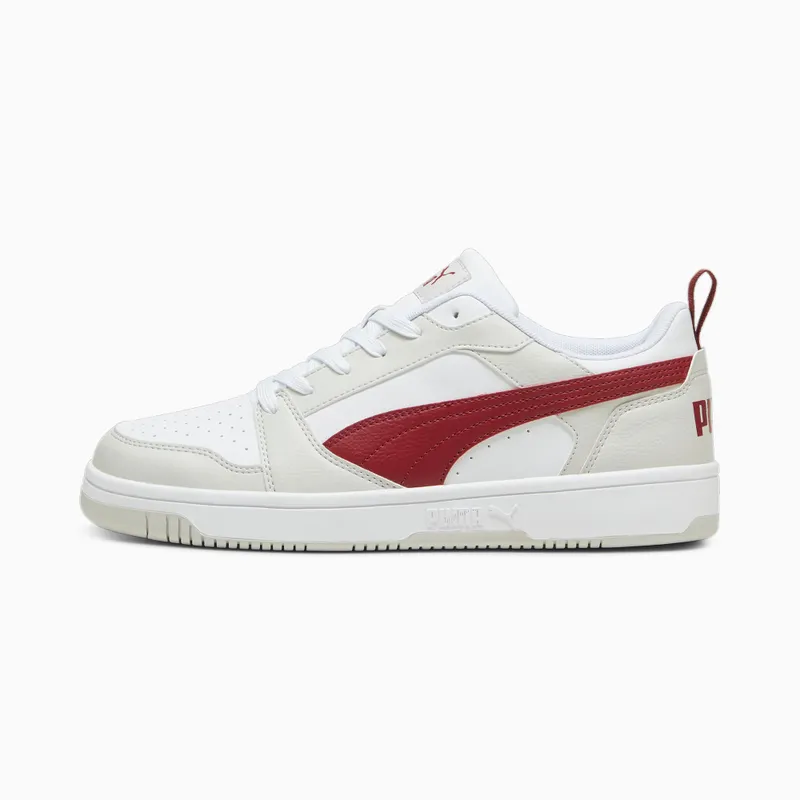Puma Rebound V6 Low Grijs/Rood/Wit (392328-26)
