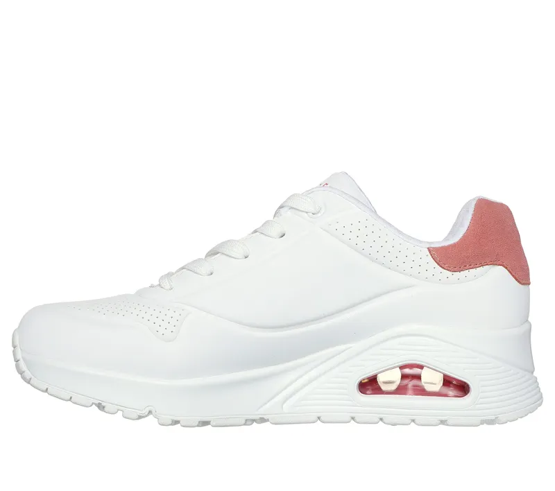 Skechers Uno – Pop Back – Wit / Koraal (177092-WCRL)