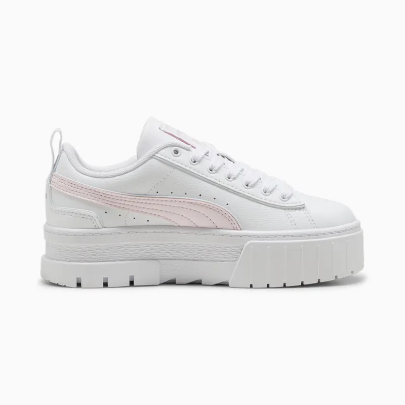Puma Mayze Leather Piping Wit/Roze (396664-02)