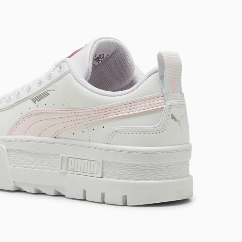 Puma Mayze Leather Piping Wit/Roze (396664-02)