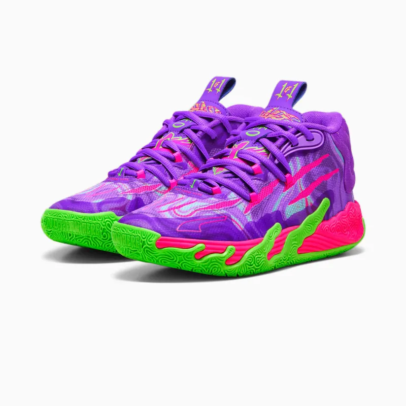 Puma MB.03 Toxic basketbalschoenen Groen/Paars (379268-01)