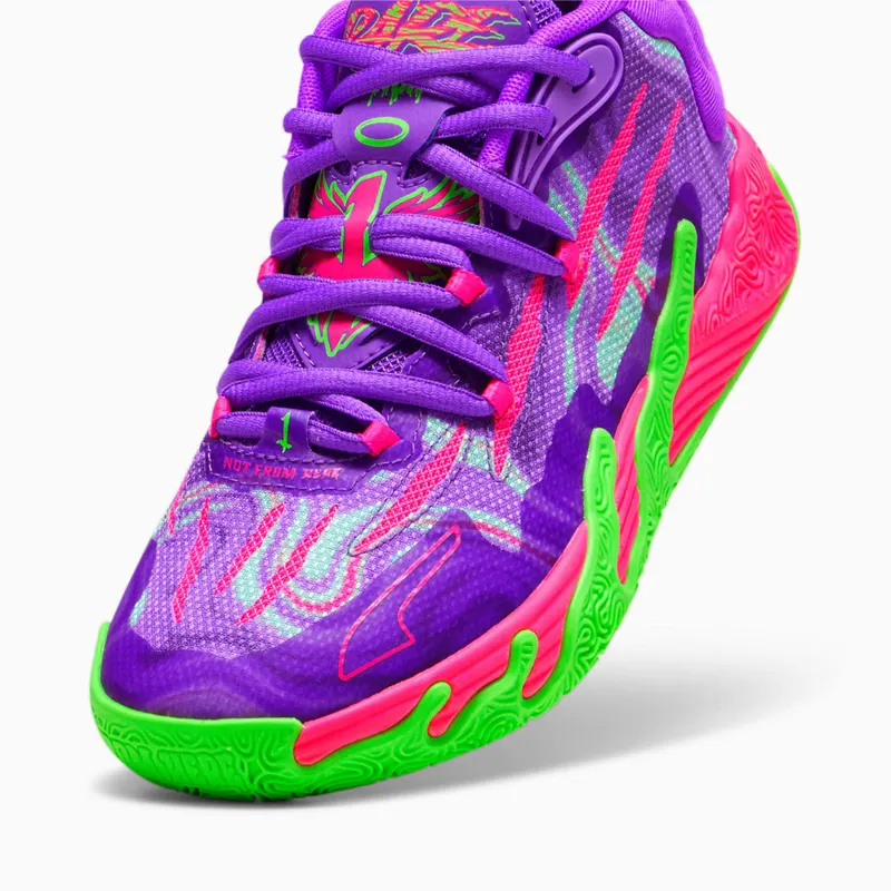 Puma MB.03 Toxic basketbalschoenen Groen/Paars (379268-01)