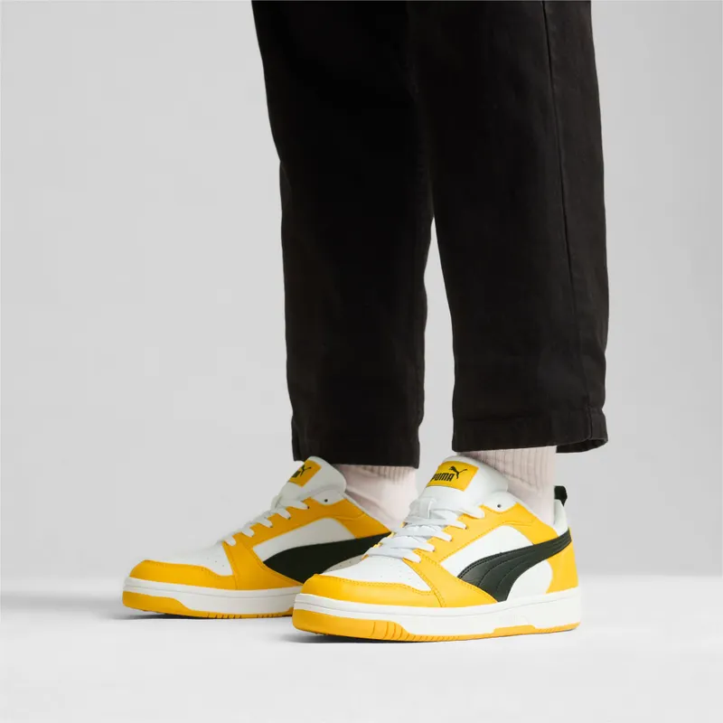 Puma Rebound V6 Low Zwart/Geel/Wit (392328-29)