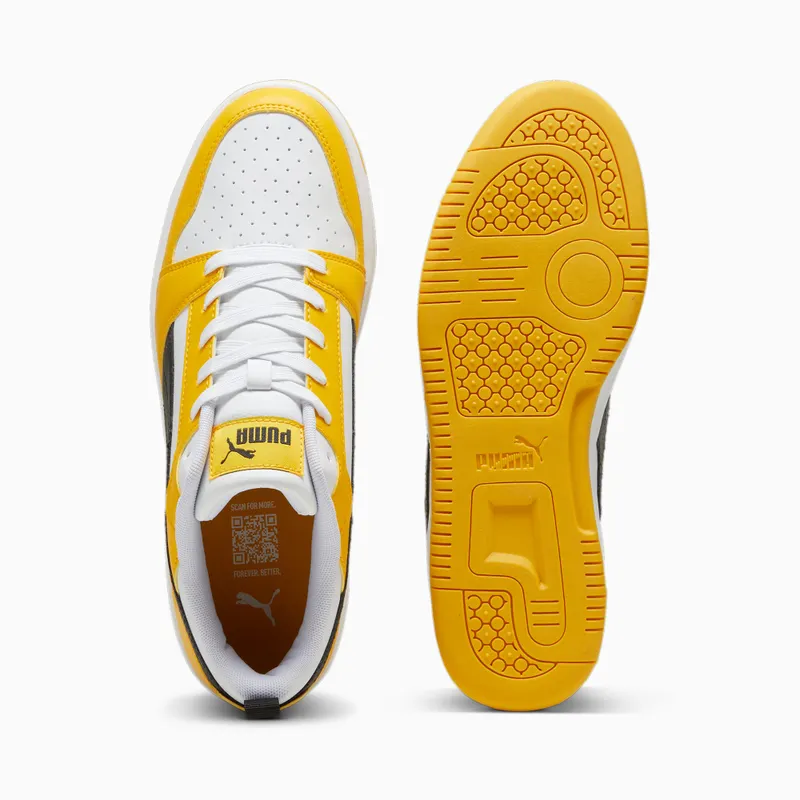 Puma Rebound V6 Low Zwart/Geel/Wit (392328-29)
