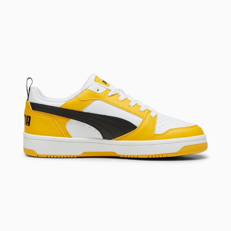 Puma Rebound V6 Low Zwart/Geel/Wit (392328-29)