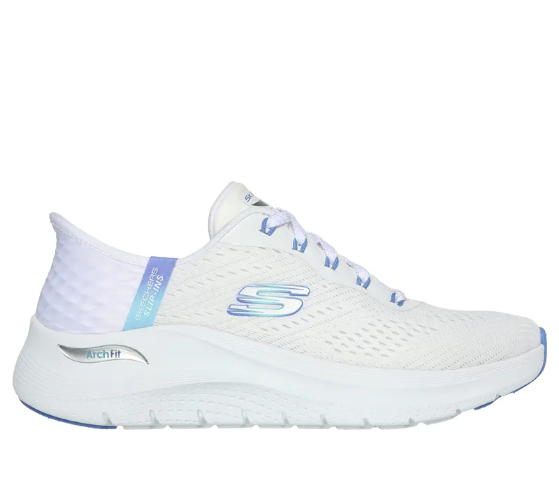 Skechers Skechers Slip-ins: Arch Fit 2.0 – Easy Chic – Wit / Blauw (150066-WBL)