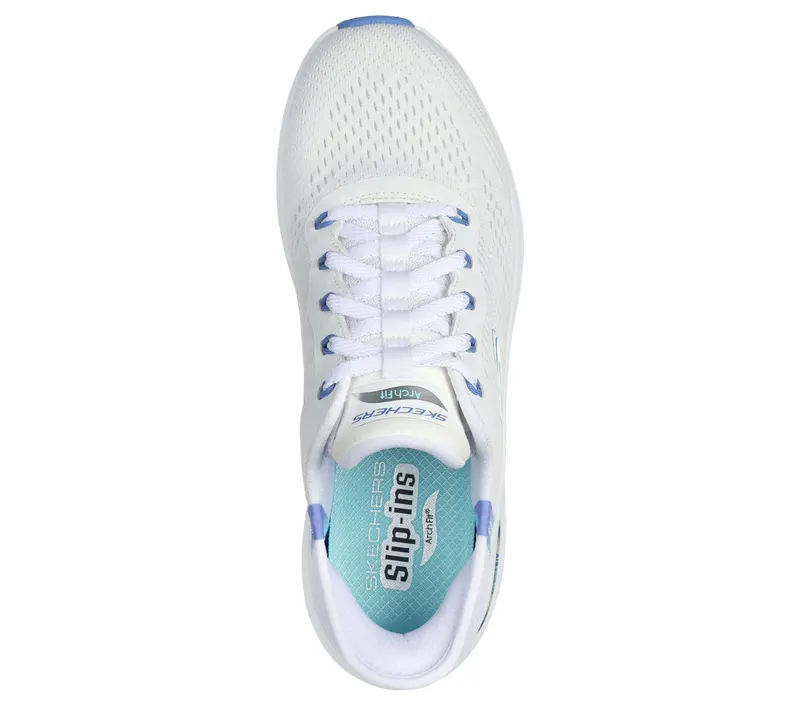 Skechers Skechers Slip-ins: Arch Fit 2.0 – Easy Chic – Wit / Blauw (150066-WBL)