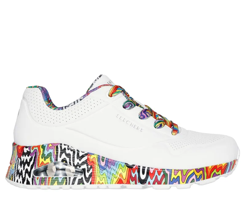 Skechers Jen Stark: Uno – Mini Drip – Wit / Multi (177959-WMLT)