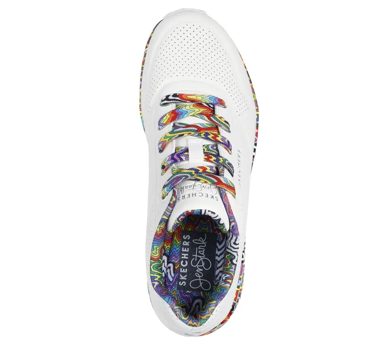 Skechers Jen Stark: Uno – Mini Drip – Wit / Multi (177959-WMLT)