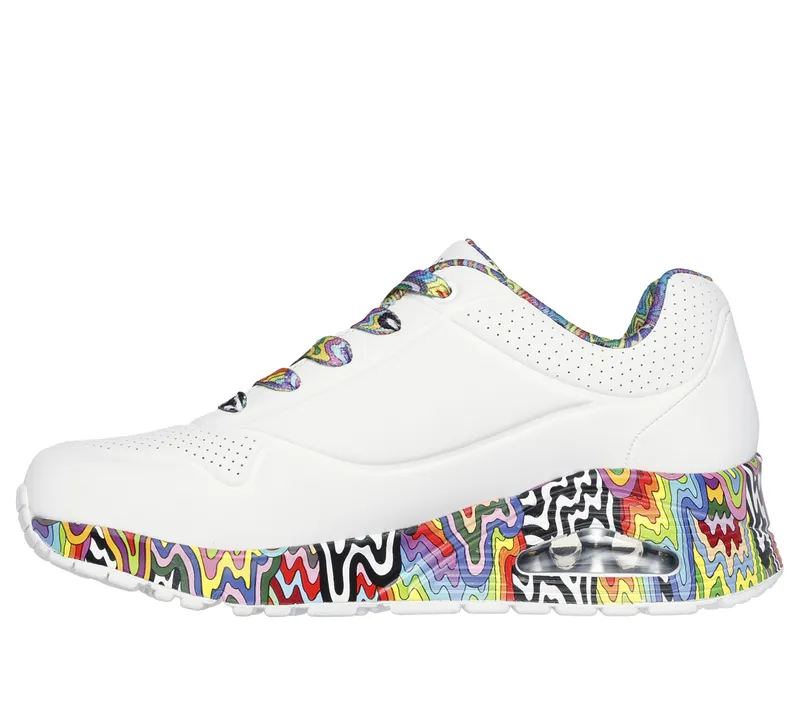Skechers Jen Stark: Uno – Mini Drip – Wit / Multi (177959-WMLT)