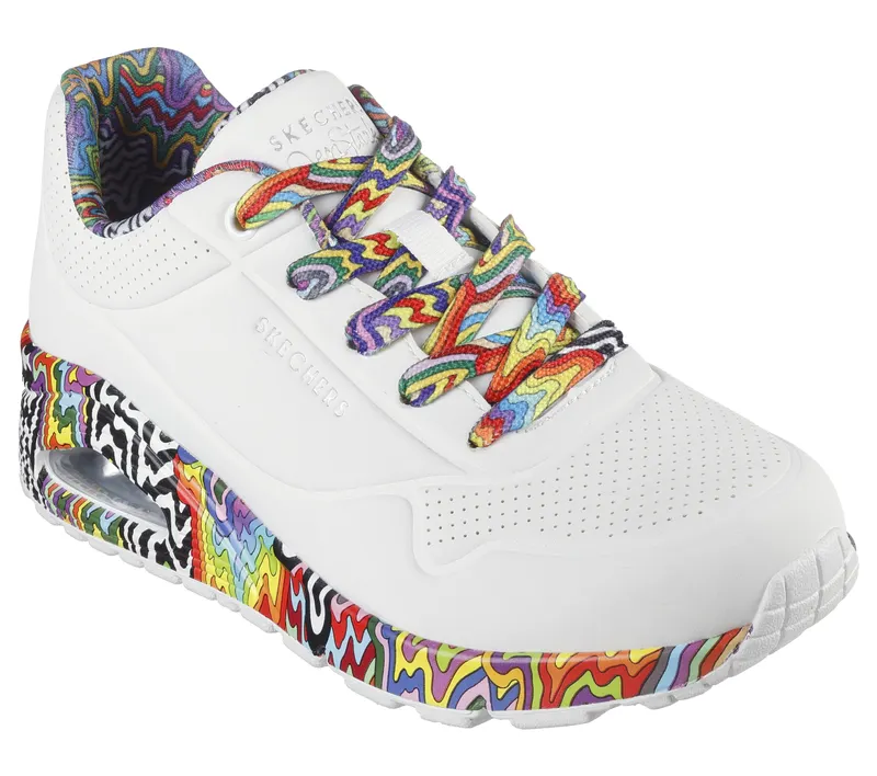 Skechers Jen Stark: Uno – Mini Drip – Wit / Multi (177959-WMLT)