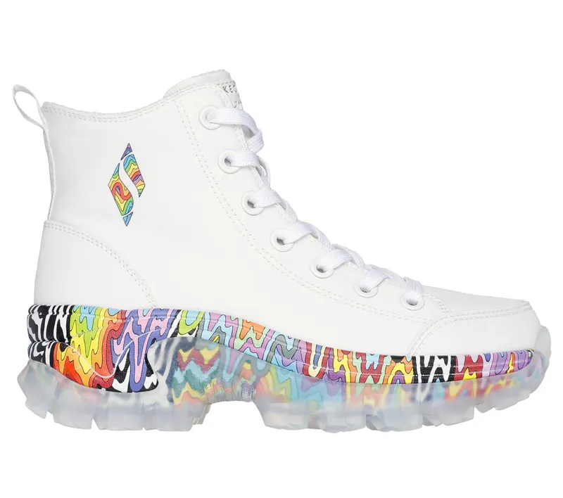 Skechers Jen Stark: HI Ryze – See-Thru Drip – Wit / Multi (177963-WMLT)