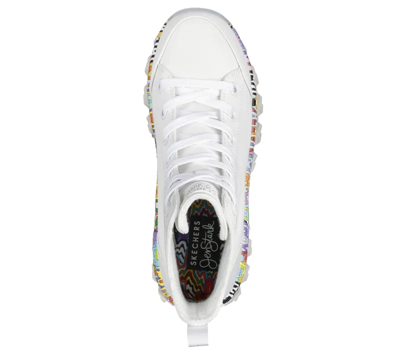 Skechers Jen Stark: HI Ryze – See-Thru Drip – Wit / Multi (177963-WMLT)