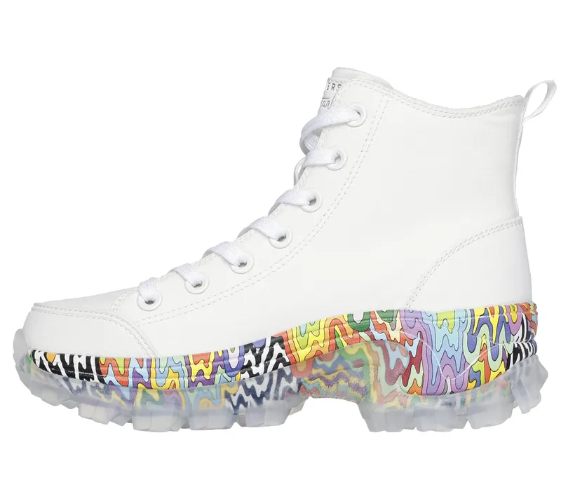 Skechers Jen Stark: HI Ryze – See-Thru Drip – Wit / Multi (177963-WMLT)