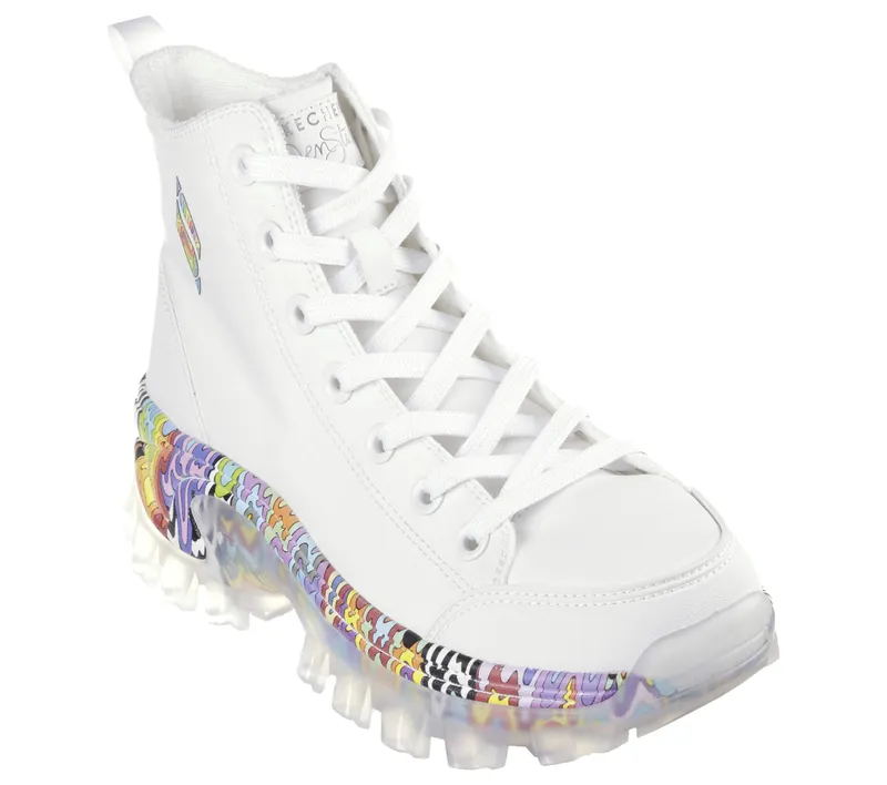 Skechers Jen Stark: HI Ryze – See-Thru Drip – Wit / Multi (177963-WMLT)