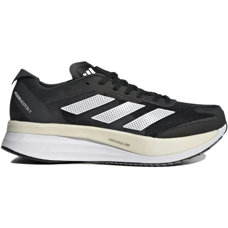 adidas Adizero Boston 11 Black White Carbon (Wide) (GV9630)
