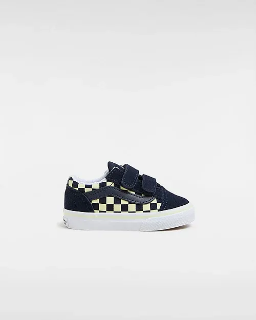 VANS Old Skool Glow Met Klittenband Blauw (VN000CPZNVY)