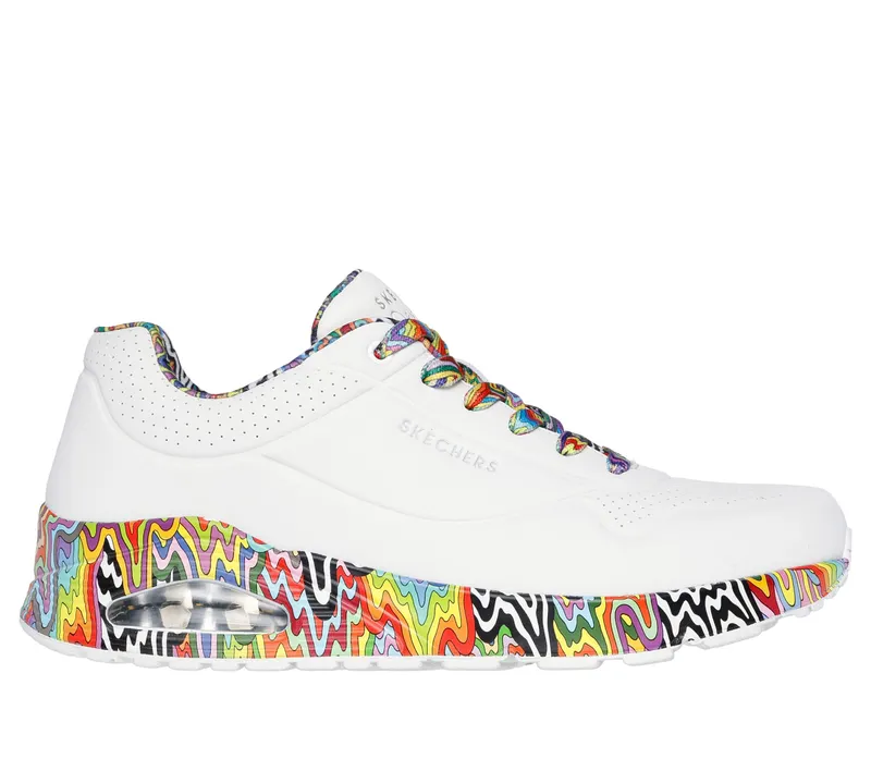 Skechers Jen Stark: Uno – Stark Mini Drip – Wit / Multi (183518-WMLT)