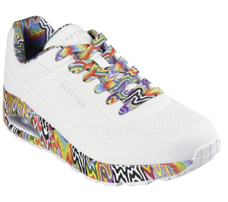 Skechers Jen Stark: Uno – Stark Mini Drip – Wit / Multi (183518-WMLT)