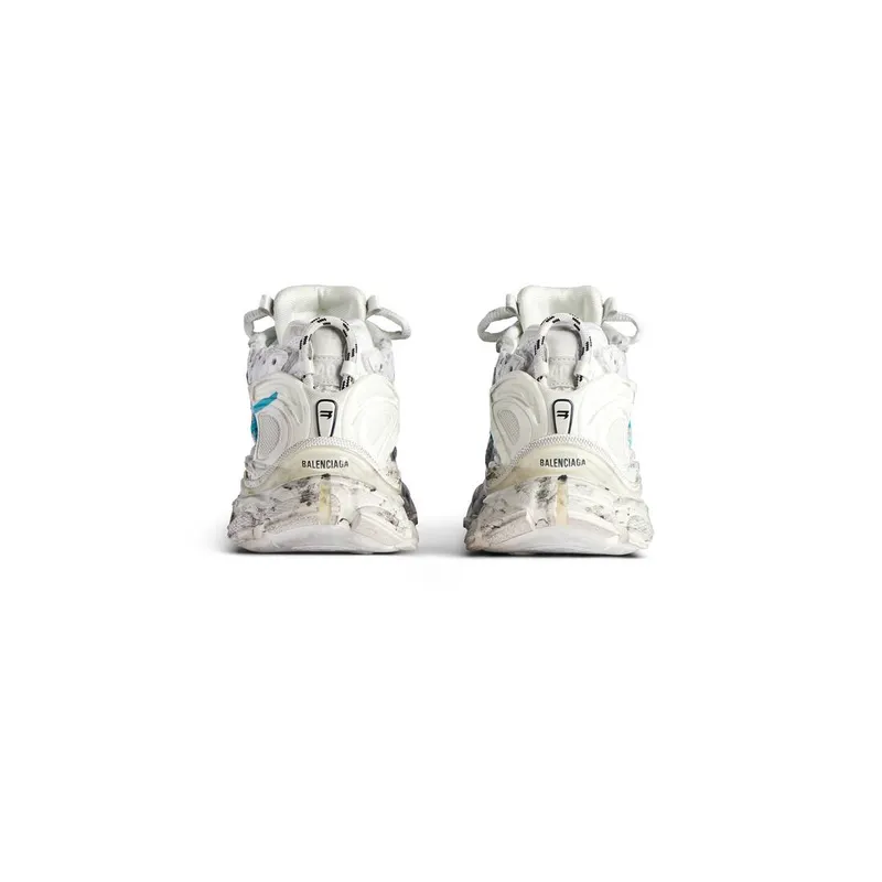 Balenciaga Runner Graffiti Sneaker White / Blue (772767W3RBQ9040)