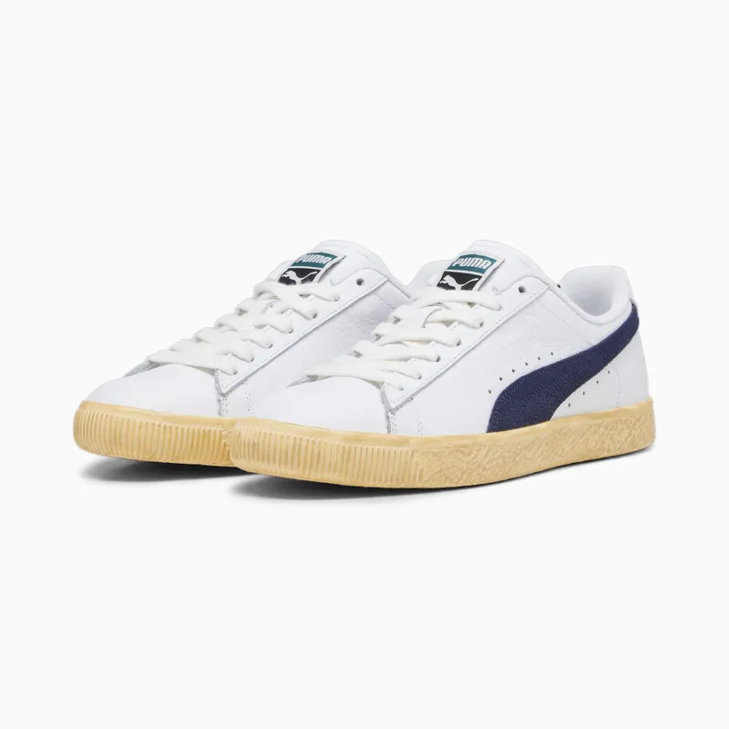 Puma Clyde Vintage Wit/Blauw (394687-01)