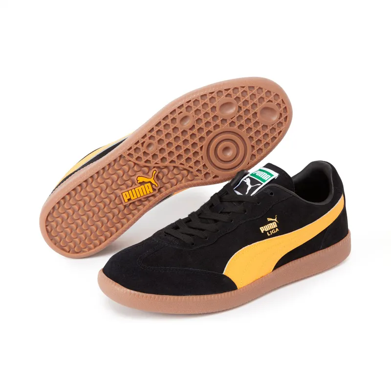 Puma Liga Suede Goud/Zwart/Geel (387745-05)