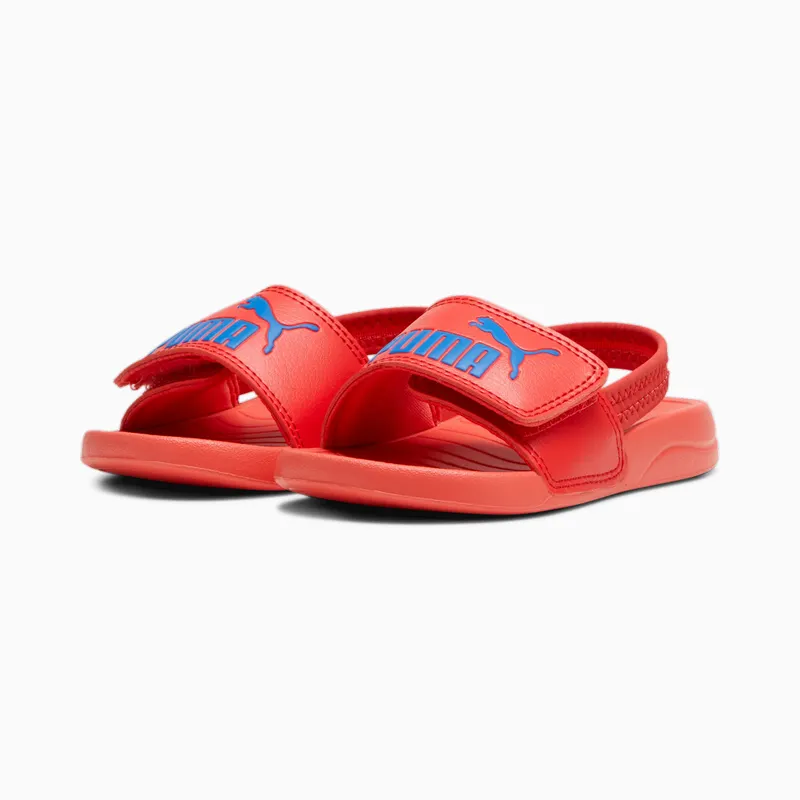 Puma Popcat 20 Backstrap badslippers baby’s Blauw/Rood (373862-373862)
