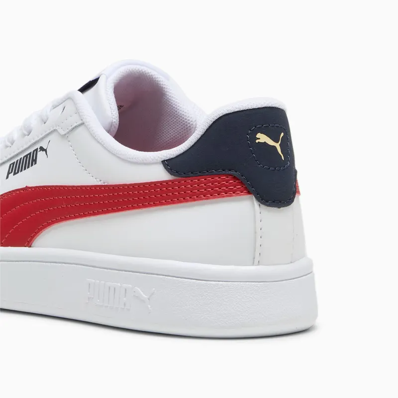 Puma Smash 3.0 leren Wit/Blauw/Rood (392031-12)