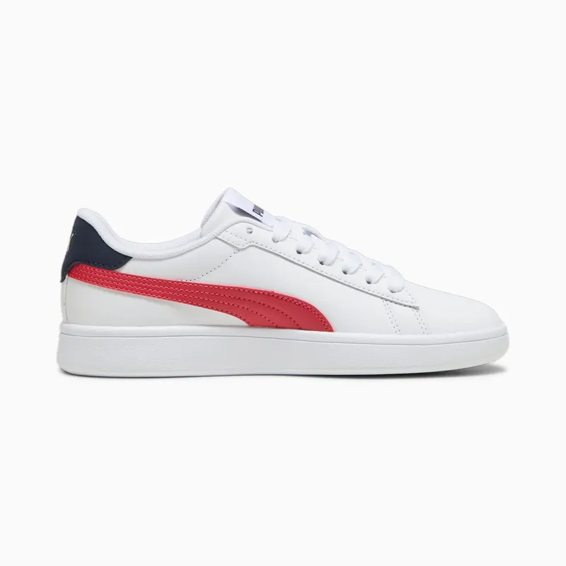 Puma Smash 3.0 leren Wit/Blauw/Rood (392031-12)