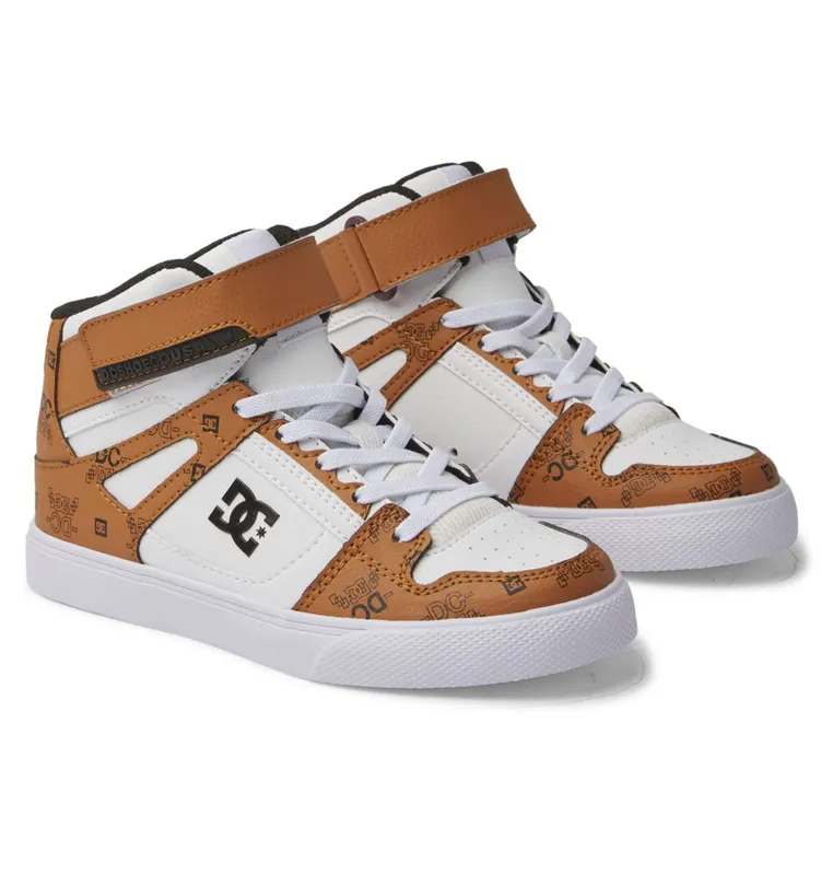 DC Shoes Pure Hi SE white/white/brown (ADBS300329-XWWC)