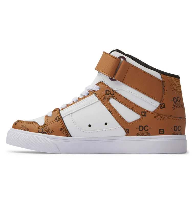 DC Shoes Pure Hi SE white/white/brown (ADBS300329-XWWC)