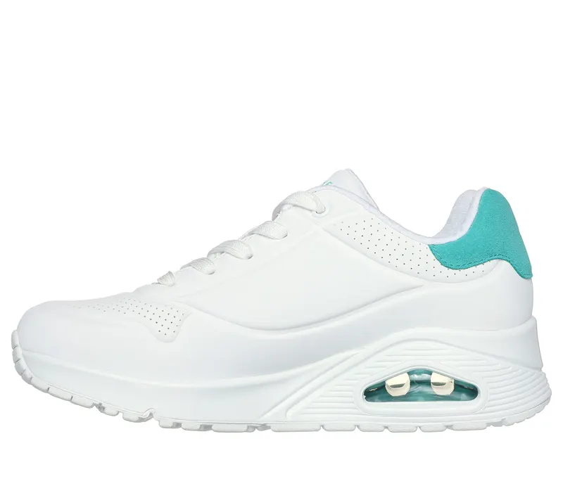 Skechers Uno – Pop Back – Wit / Munt (177092-WMNT)