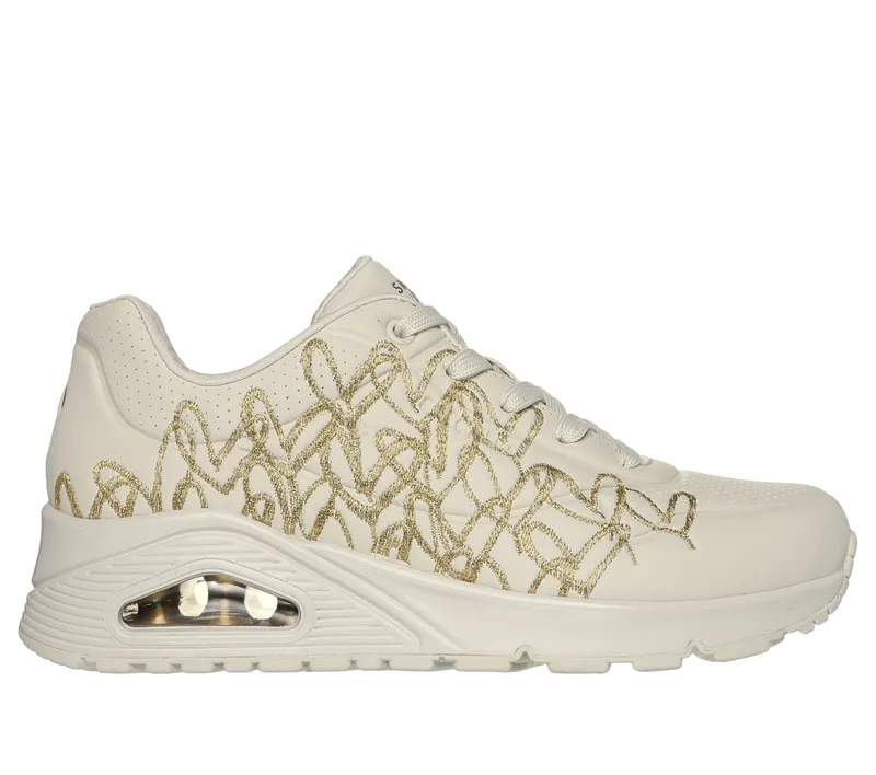 Skechers JGoldcrown: Uno – Golden Heart – Natuurlijk / Goud (177975-NTGD)
