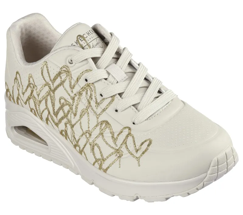 Skechers JGoldcrown: Uno – Golden Heart – Natuurlijk / Goud (177975-NTGD)